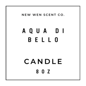 AQUA DI BELLO CANDLE 8 oz